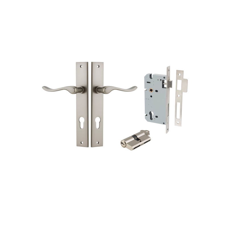 IVER STIRLING DOOR LEVER HANDLE ON RECTANGULAR BACKPLATE - CUSTOMISE TO YOUR NEEDS