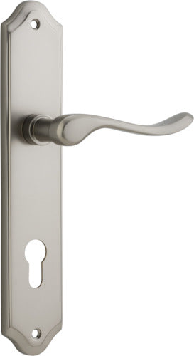 IVER STIRLING DOOR LEVER HANDLE ON SHOULDERED BACKPLATE - CUSTOMISE TO YOUR NEEDS