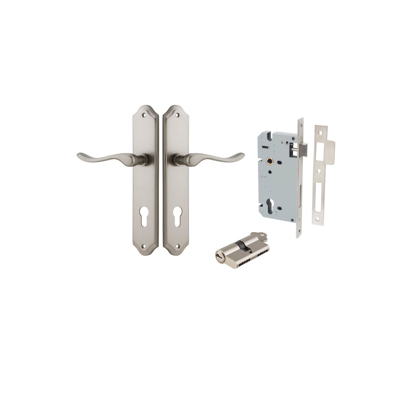 IVER STIRLING DOOR LEVER HANDLE ON SHOULDERED BACKPLATE - CUSTOMISE TO YOUR NEEDS