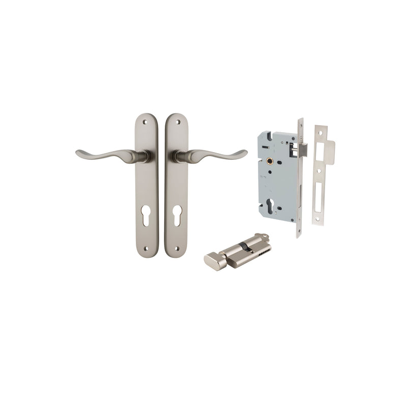 IVER STIRLING DOOR LEVER HANDLE ON OVAL BACKPLATE - CUSTOMISE TO YOUR NEEDS