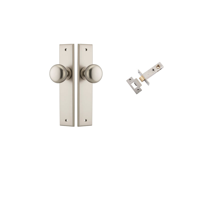 IVER CAMBRIDGE DOOR KNOB ON CHAMFERED BACKPLATE - CUSTOMISE TO YOUR NEEDS