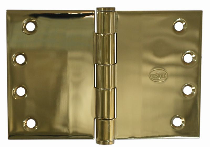 Superior Brass Broad Butt Hinge Fixed Pin inc screws PVD PB 100x175x3mm