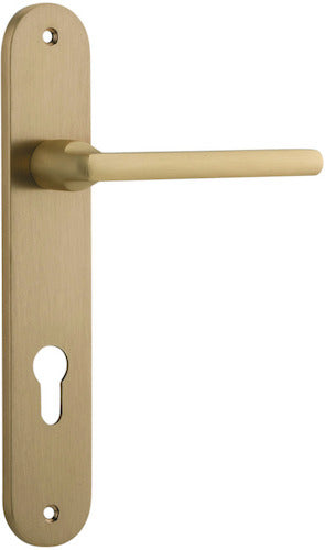 IVER BALTIMORE DOOR LEVER HANDLE ON OVAL BACKPLATE - CUSTOMISE TO YOUR NEEDS