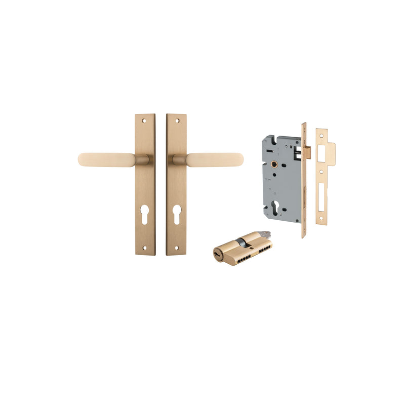 IVER BRONTE DOOR LEVER HANDLE ON RECTANGULAR BACKPLATE - CUSTOMISE TO YOUR NEEDS