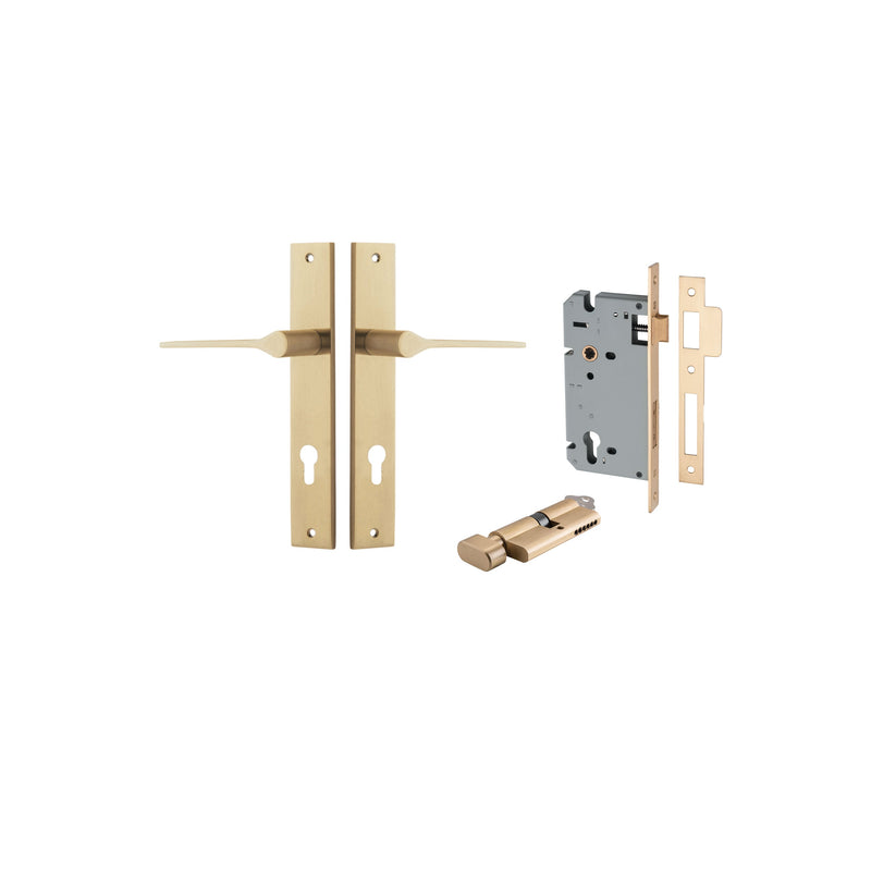 IVER COMO DOOR LEVER HANDLE ON RECTANGULAR BACKPLATE - CUSTOMISE TO YOUR NEEDS