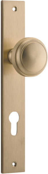 IVER PADDINGTON DOOR KNOB ON RECTANGULAR BACKPLATE - CUSTOMISE TO YOUR NEEDS