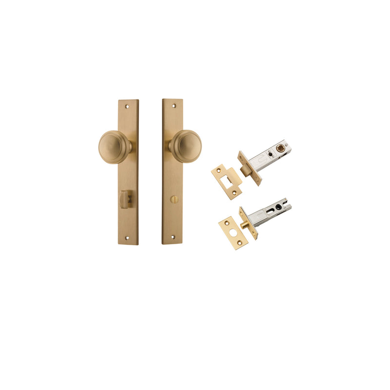 IVER PADDINGTON DOOR KNOB ON RECTANGULAR BACKPLATE - CUSTOMISE TO YOUR NEEDS