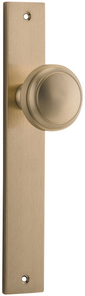 IVER PADDINGTON DOOR KNOB ON RECTANGULAR BACKPLATE - CUSTOMISE TO YOUR NEEDS