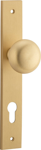 IVER CAMBRIDGE DOOR KNOB ON RECTANGULAR BACKPLATE - CUSTOMISE TO YOUR NEEDS