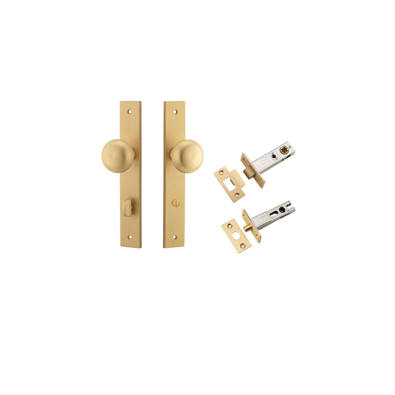 IVER CAMBRIDGE DOOR KNOB ON RECTANGULAR BACKPLATE - CUSTOMISE TO YOUR NEEDS