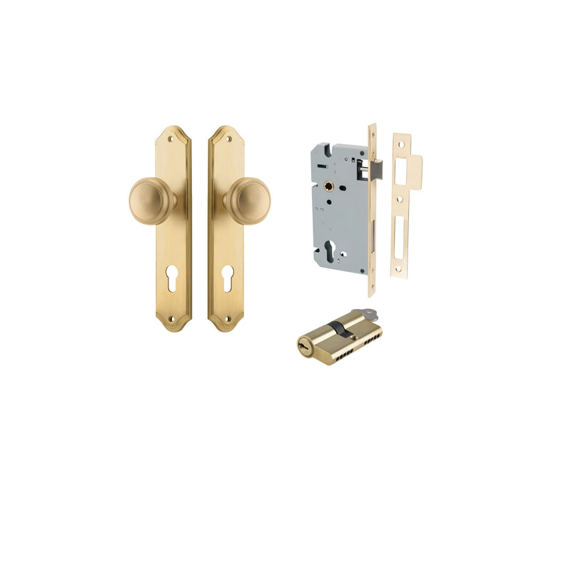 IVER PADDINGTON DOOR KNOB ON SHOULDERED BACKPLATE - CUSTOMISE TO YOUR NEEDS