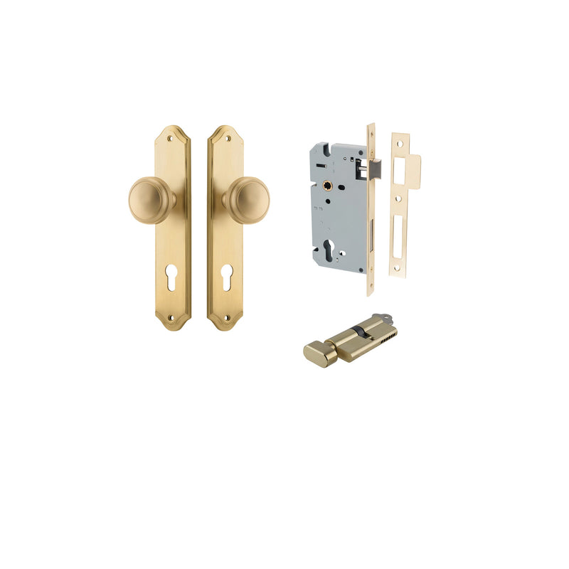 IVER PADDINGTON DOOR KNOB ON SHOULDERED BACKPLATE - CUSTOMISE TO YOUR NEEDS