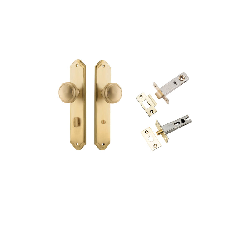 IVER PADDINGTON DOOR KNOB ON SHOULDERED BACKPLATE - CUSTOMISE TO YOUR NEEDS