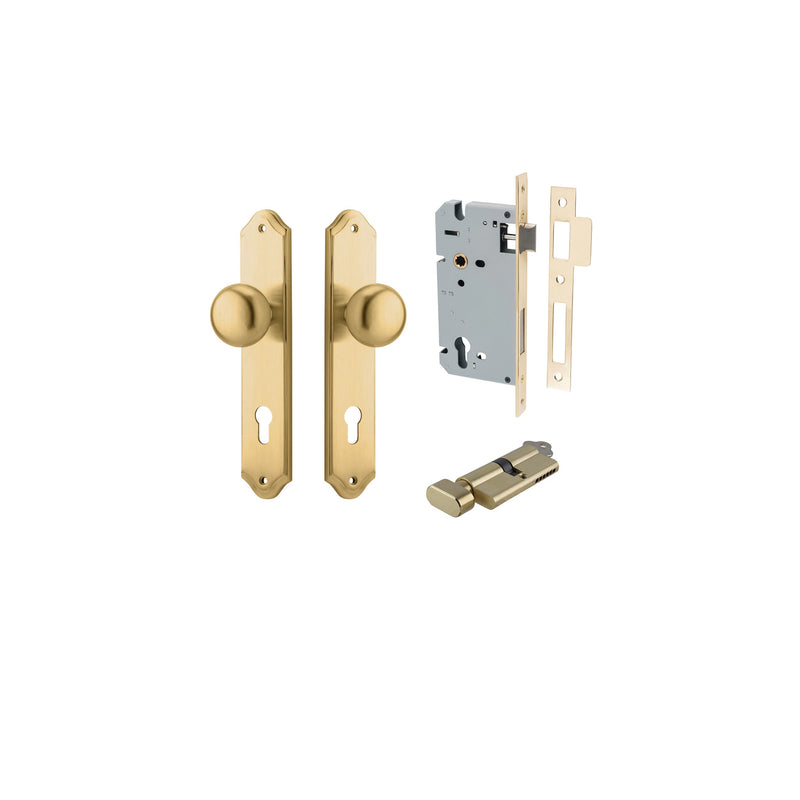 IVER CAMBRIDGE DOOR KNOB ON SHOULDERED BACKPLATE - CUSTOMISE TO YOUR NEEDS