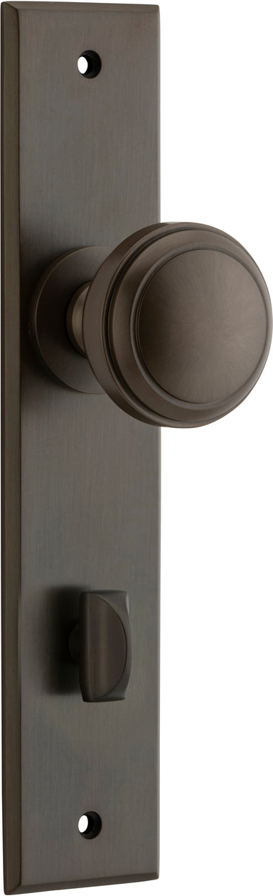 IVER PADDINGTON DOOR KNOB ON CHAMFERED BACKPLATE - CUSTOMISE TO YOUR NEEDS