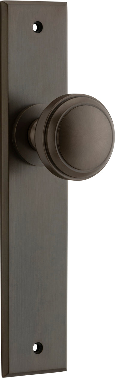 IVER PADDINGTON DOOR KNOB ON CHAMFERED BACKPLATE - CUSTOMISE TO YOUR NEEDS