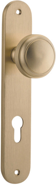 IVER PADDINGTON DOOR KNOB ON OVAL BACKPLATE - CUSTOMISE TO YOUR NEEDS