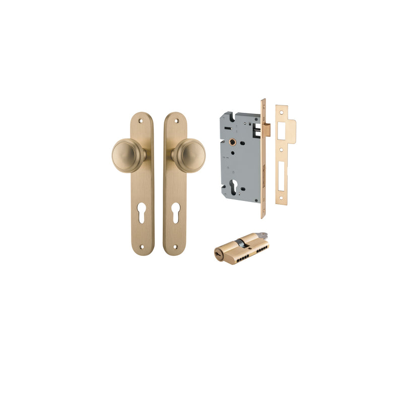 IVER PADDINGTON DOOR KNOB ON OVAL BACKPLATE - CUSTOMISE TO YOUR NEEDS