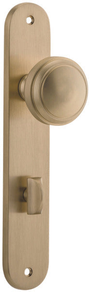 IVER PADDINGTON DOOR KNOB ON OVAL BACKPLATE - CUSTOMISE TO YOUR NEEDS