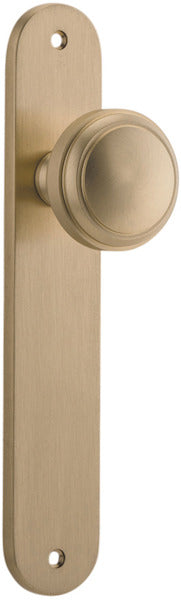 IVER PADDINGTON DOOR KNOB ON OVAL BACKPLATE - CUSTOMISE TO YOUR NEEDS