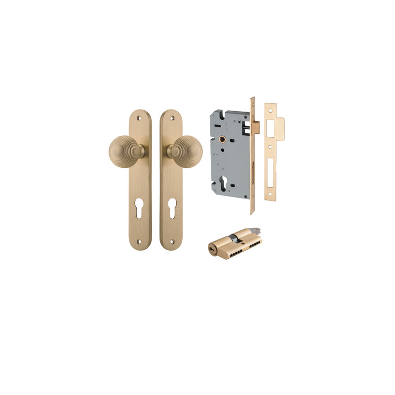 IVER GUILDFORD DOOR KNOB ON OVAL BACKPLATE - CUSTOMISE TO YOUR NEEDS