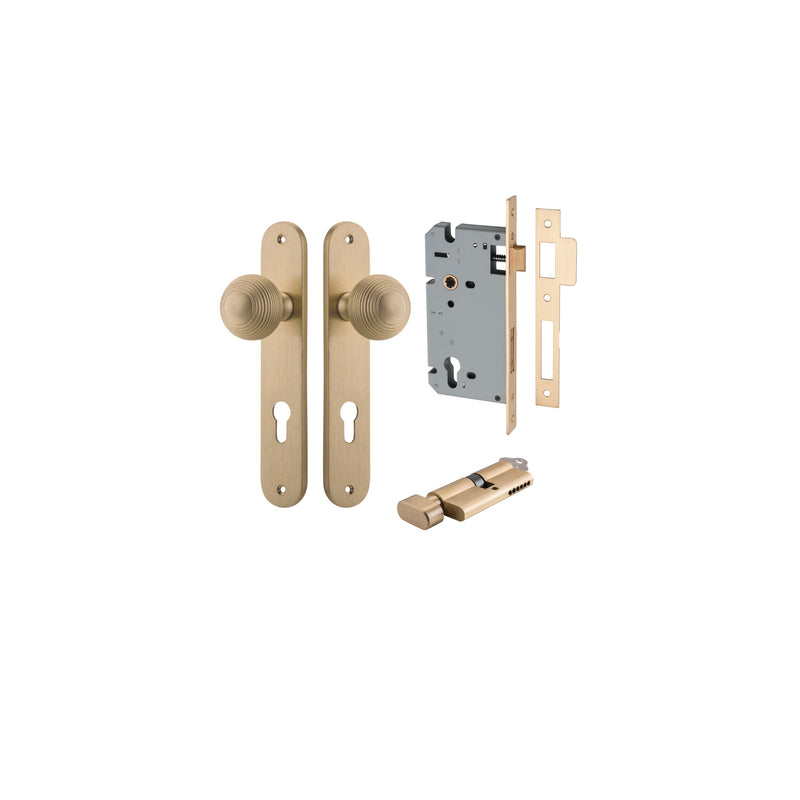 IVER GUILDFORD DOOR KNOB ON OVAL BACKPLATE - CUSTOMISE TO YOUR NEEDS