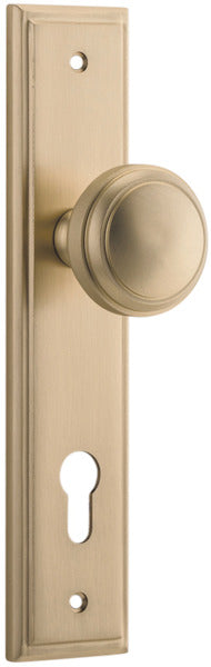 IVER PADDINGTON DOOR KNOB ON STEPPED BACKPLATE - CUSTOMISE TO YOUR NEEDS