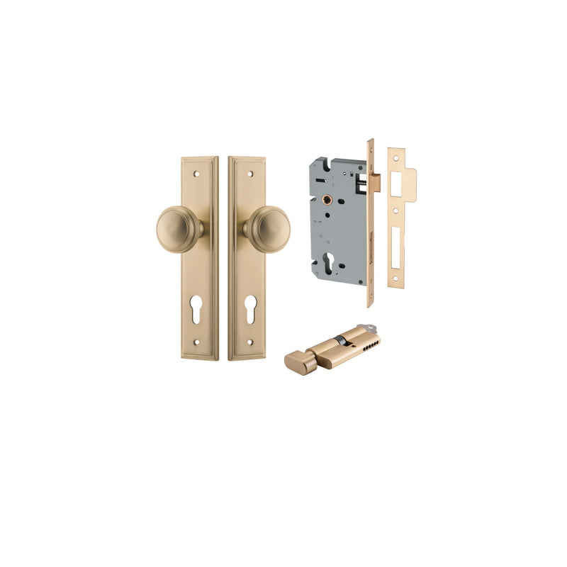 IVER PADDINGTON DOOR KNOB ON STEPPED BACKPLATE - CUSTOMISE TO YOUR NEEDS