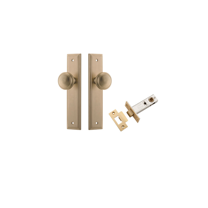 IVER PADDINGTON DOOR KNOB ON STEPPED BACKPLATE - CUSTOMISE TO YOUR NEEDS