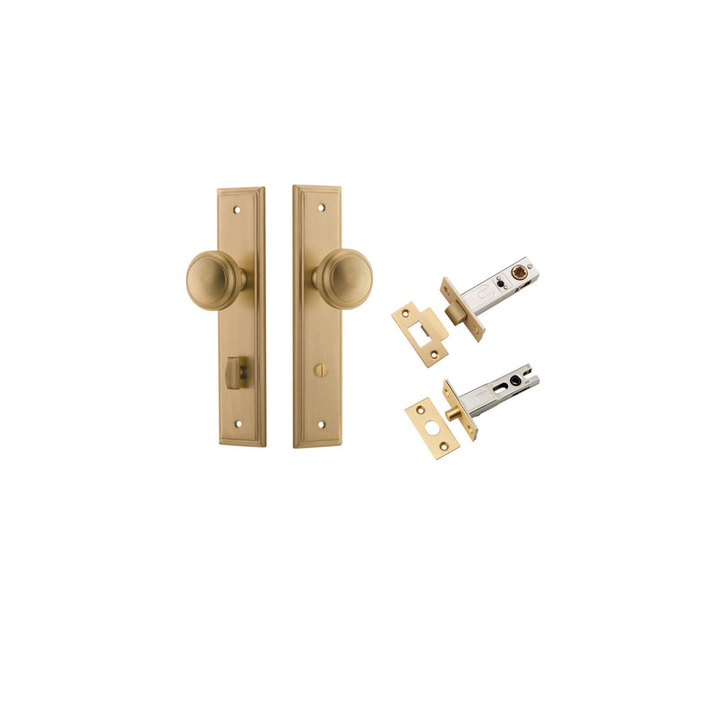 IVER PADDINGTON DOOR KNOB ON STEPPED BACKPLATE - CUSTOMISE TO YOUR NEEDS