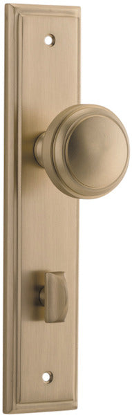 IVER PADDINGTON DOOR KNOB ON STEPPED BACKPLATE - CUSTOMISE TO YOUR NEEDS