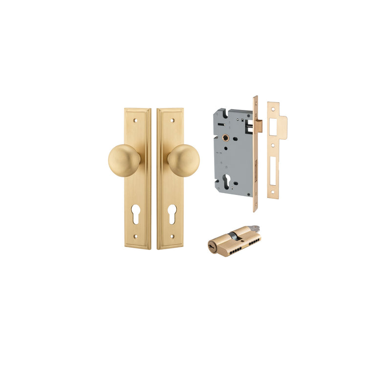 IVER CAMBRIDGE DOOR KNOB ON STEPPED BACKPLATE - CUSTOMISE TO YOUR NEEDS