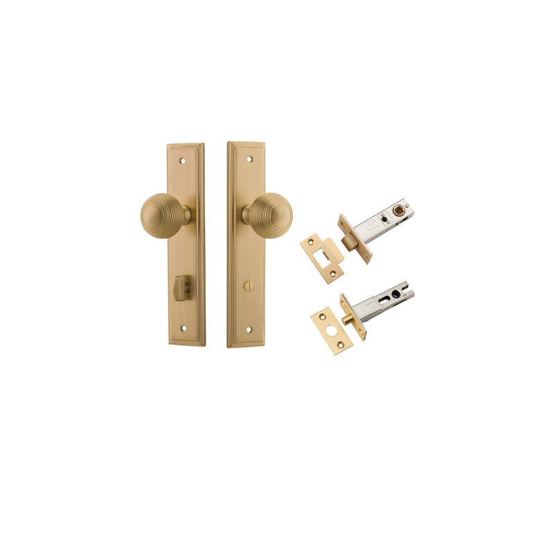 IVER GUILDFORD DOOR KNOB ON STEPPED BACKPLATE - CUSTOMISE TO YOUR NEEDS