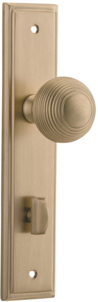 IVER GUILDFORD DOOR KNOB ON STEPPED BACKPLATE - CUSTOMISE TO YOUR NEEDS