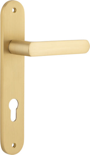 IVER OSAKA DOOR LEVER HANDLE ON OVAL BACKPLATE - CUSTOMISE TO YOUR NEEDS