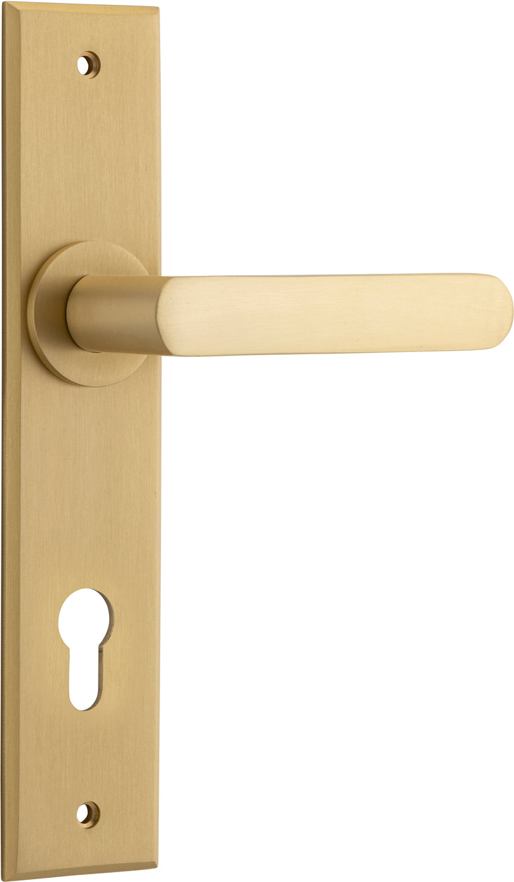 IVER OSAKA DOOR LEVER HANDLE ON CHAMFERED BACKPLATE - CUSTOMISE TO YOUR NEEDS