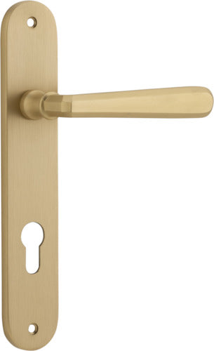 IVER COPENHAGEN DOOR LEVER HANDLE ON OVAL BACKPLATE - CUSTOMISE TO YOUR NEEDS