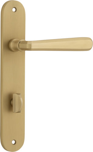 IVER COPENHAGEN DOOR LEVER HANDLE ON OVAL BACKPLATE - CUSTOMISE TO YOUR NEEDS