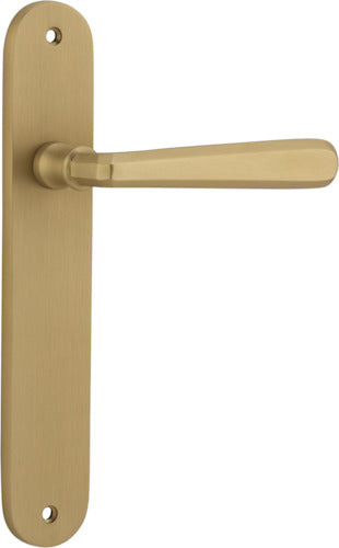 IVER COPENHAGEN DOOR LEVER HANDLE ON OVAL BACKPLATE - CUSTOMISE TO YOUR NEEDS