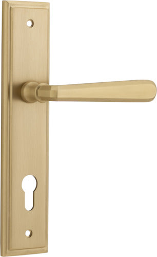 IVER COPENHAGEN DOOR LEVER HANDLE ON STEPPED BACKPLATE - CUSTOMISE TO YOUR NEEDS