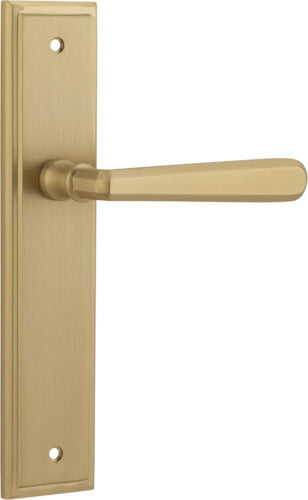 IVER COPENHAGEN DOOR LEVER HANDLE ON STEPPED BACKPLATE - CUSTOMISE TO YOUR NEEDS