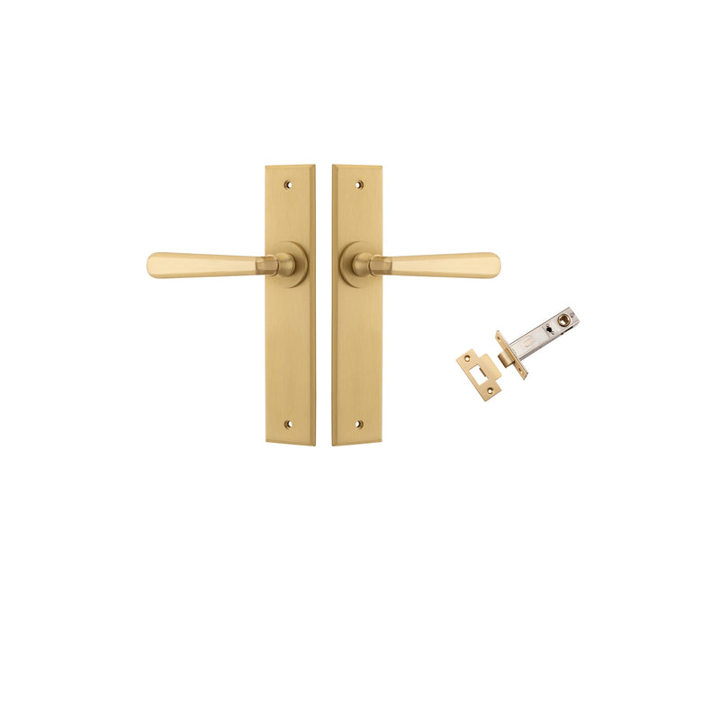 IVER COPENHAGEN DOOR LEVER HANDLE ON CHAMFERED BACKPLATE - CUSTOMISE TO YOUR NEEDS