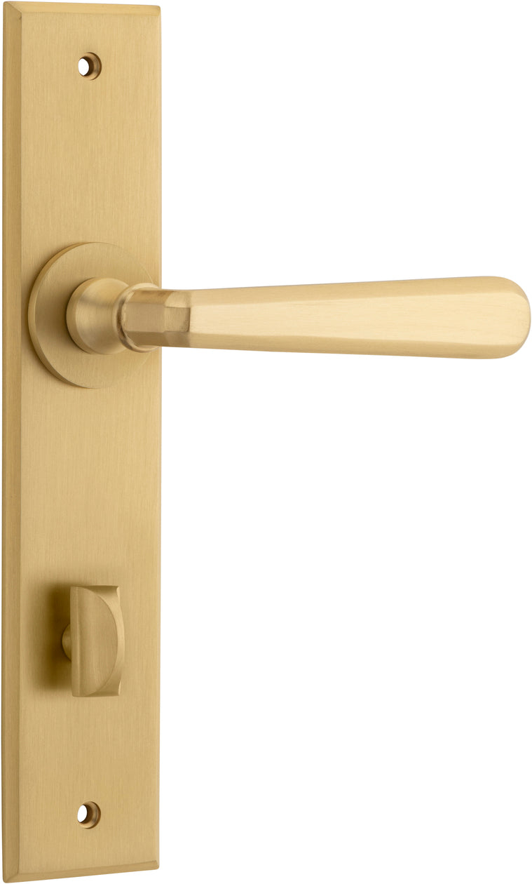 IVER COPENHAGEN DOOR LEVER HANDLE ON CHAMFERED BACKPLATE - CUSTOMISE TO YOUR NEEDS