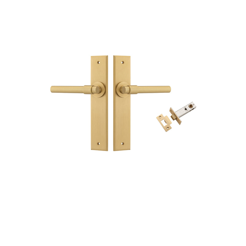 IVER HELSINKI DOOR LEVER HANDLE ON CHAMFERED BACKPLATE - CUSTOMISE TO YOUR NEEDS