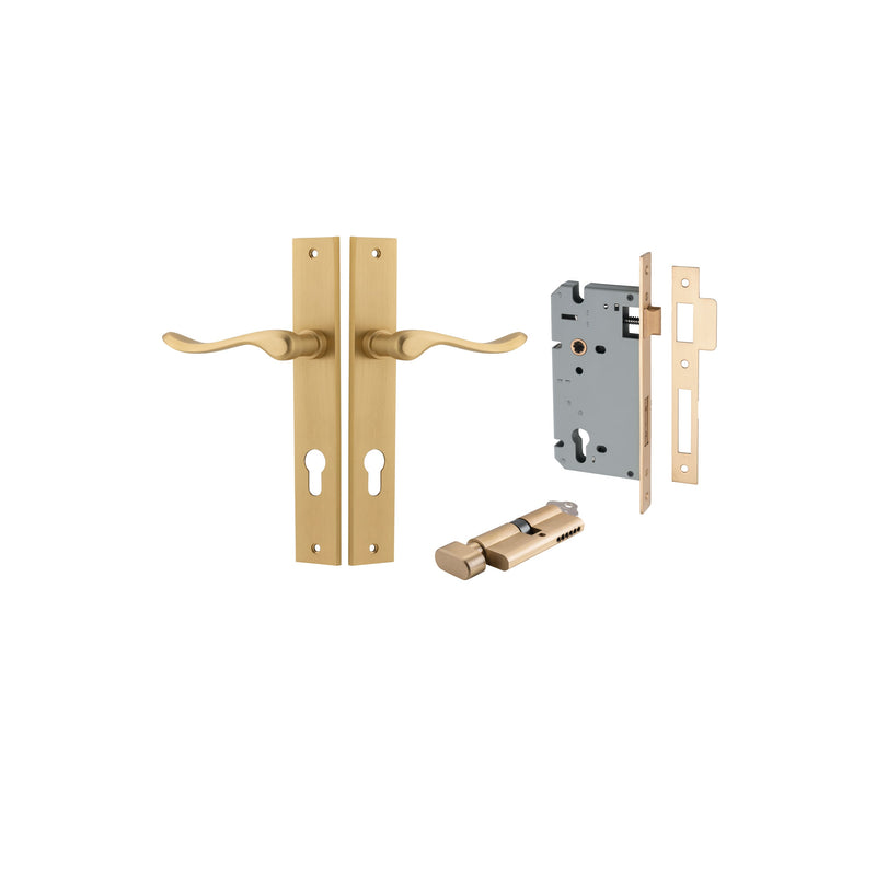 IVER STIRLING DOOR LEVER HANDLE ON RECTANGULAR BACKPLATE - CUSTOMISE TO YOUR NEEDS