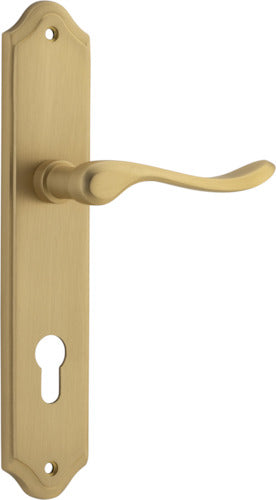 IVER STIRLING DOOR LEVER HANDLE ON SHOULDERED BACKPLATE - CUSTOMISE TO YOUR NEEDS