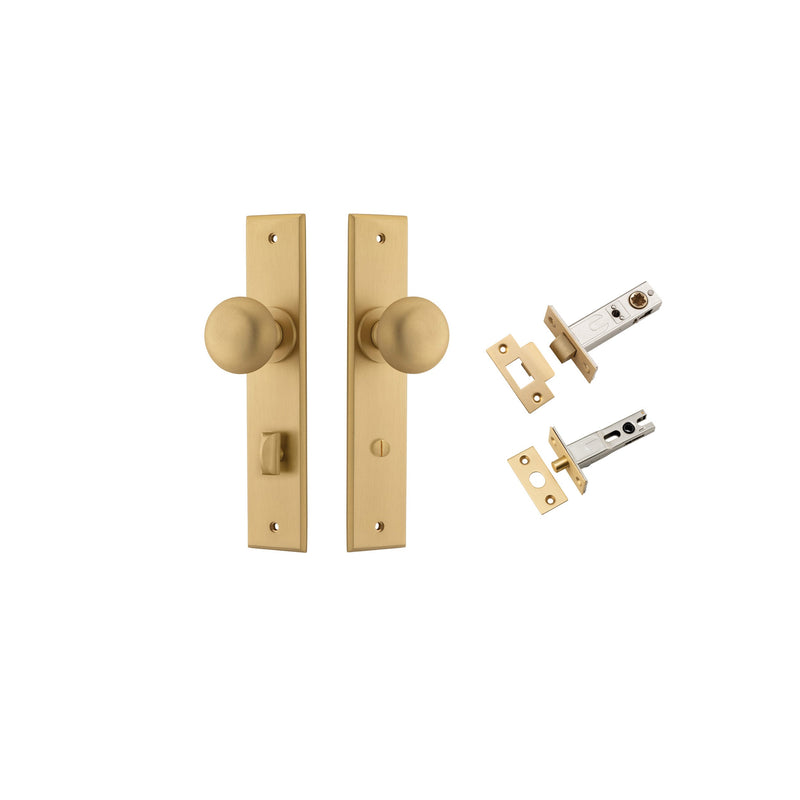 IVER CAMBRIDGE DOOR KNOB ON CHAMFERED BACKPLATE - CUSTOMISE TO YOUR NEEDS