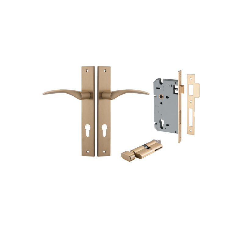 IVER OXFORD DOOR LEVER HANDLE ON RECTANGULAR BACKPLATE - CUSTOMISE TO YOUR NEEDS