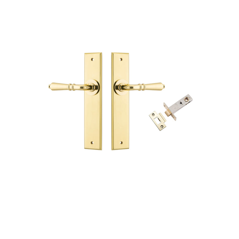 IVER SARLAT DOOR LEVER HANDLE ON CHAMFERED BACKPLATE - CUSTOMISE TO YOUR NEEDS