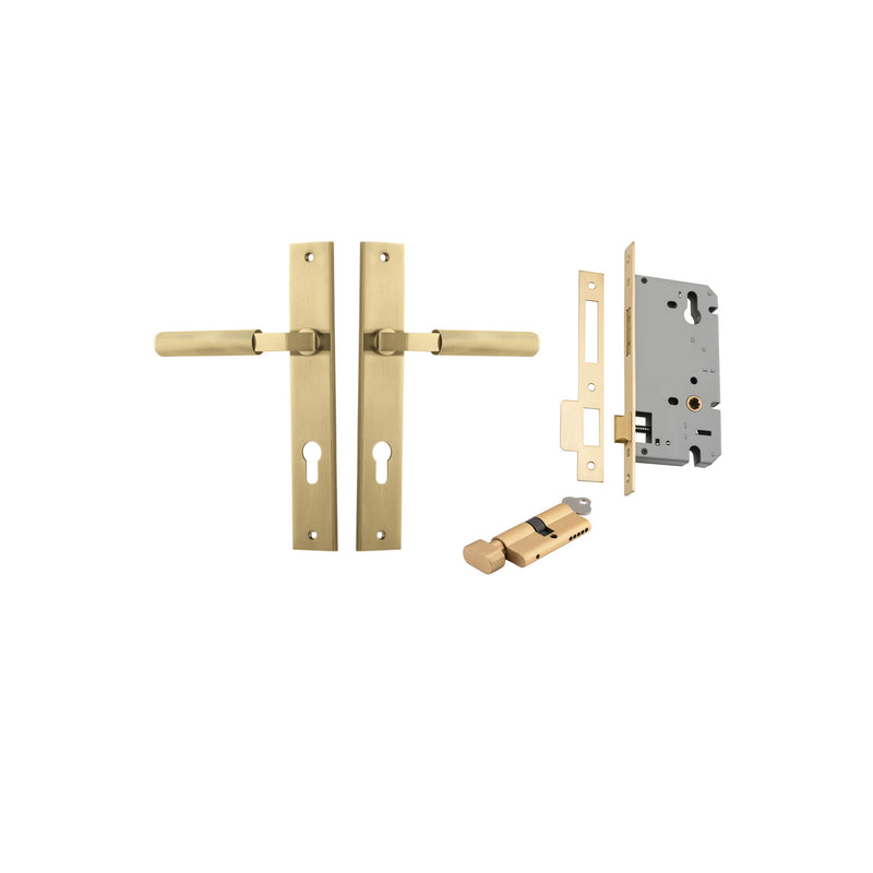 IVER BRUNSWICK DOOR LEVER HANDLE ON RECTANGULAR BACKPLATE - CUSTOMISE TO YOUR NEEDS